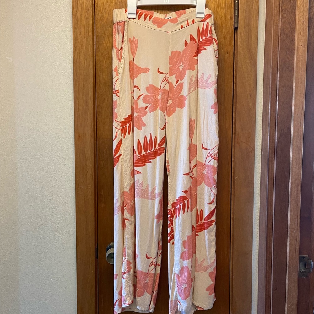Roxy Wide Leg Linen Pants